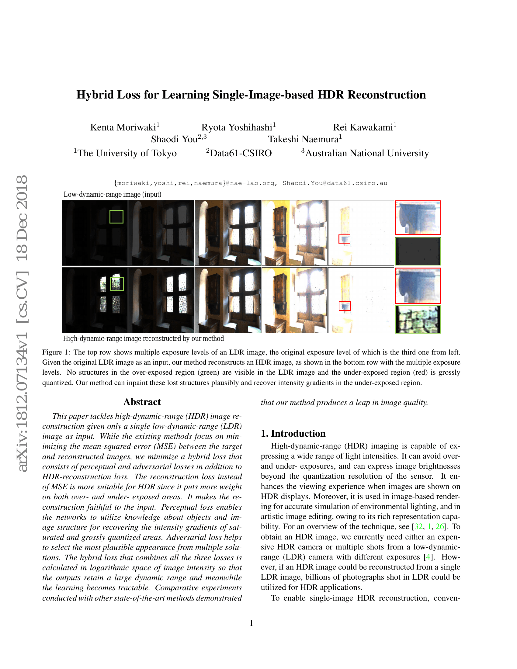 Unsupervised Single Image Dehazing Using Dark Channel Prior Loss