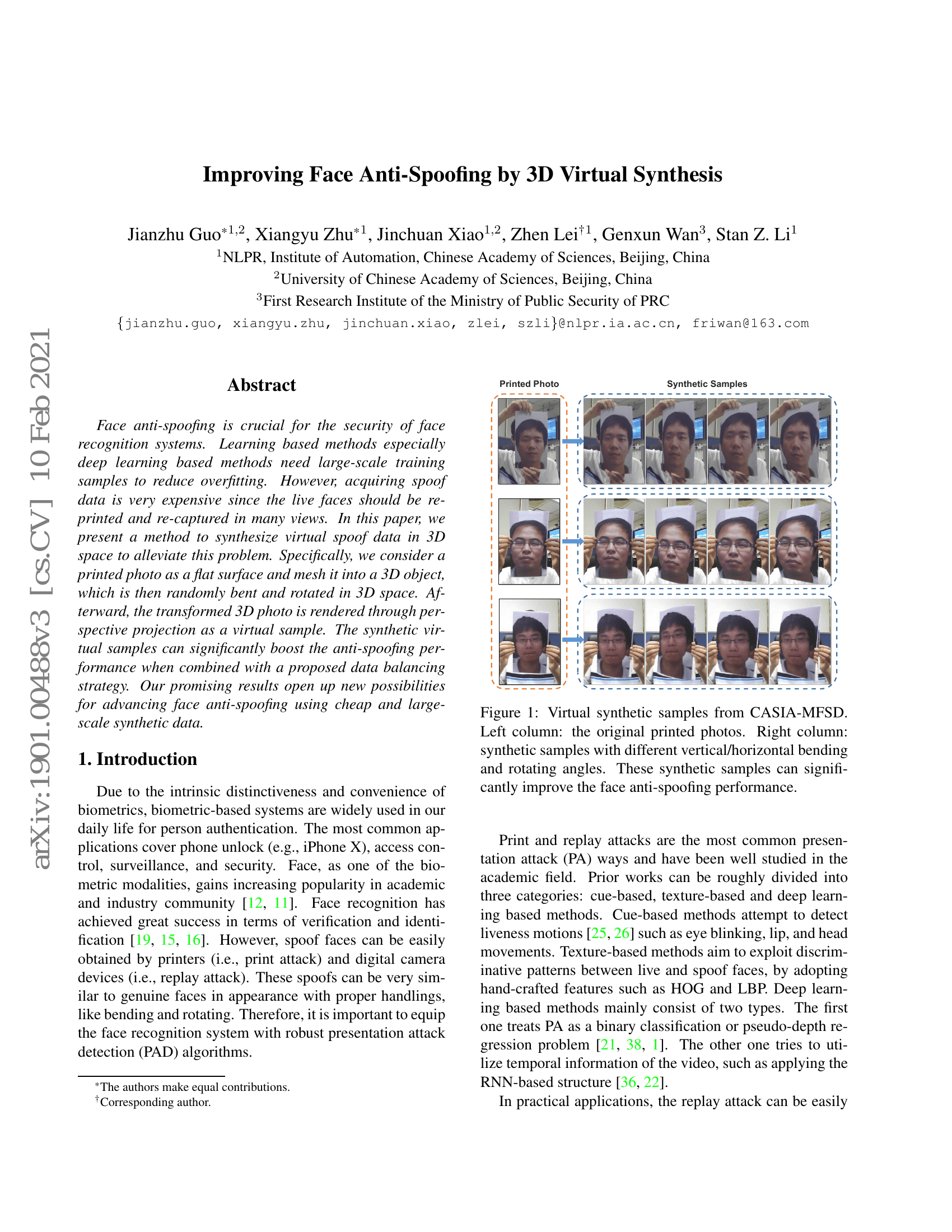 Improving Face Anti-Spoofing by 3D Virtual Synthesis