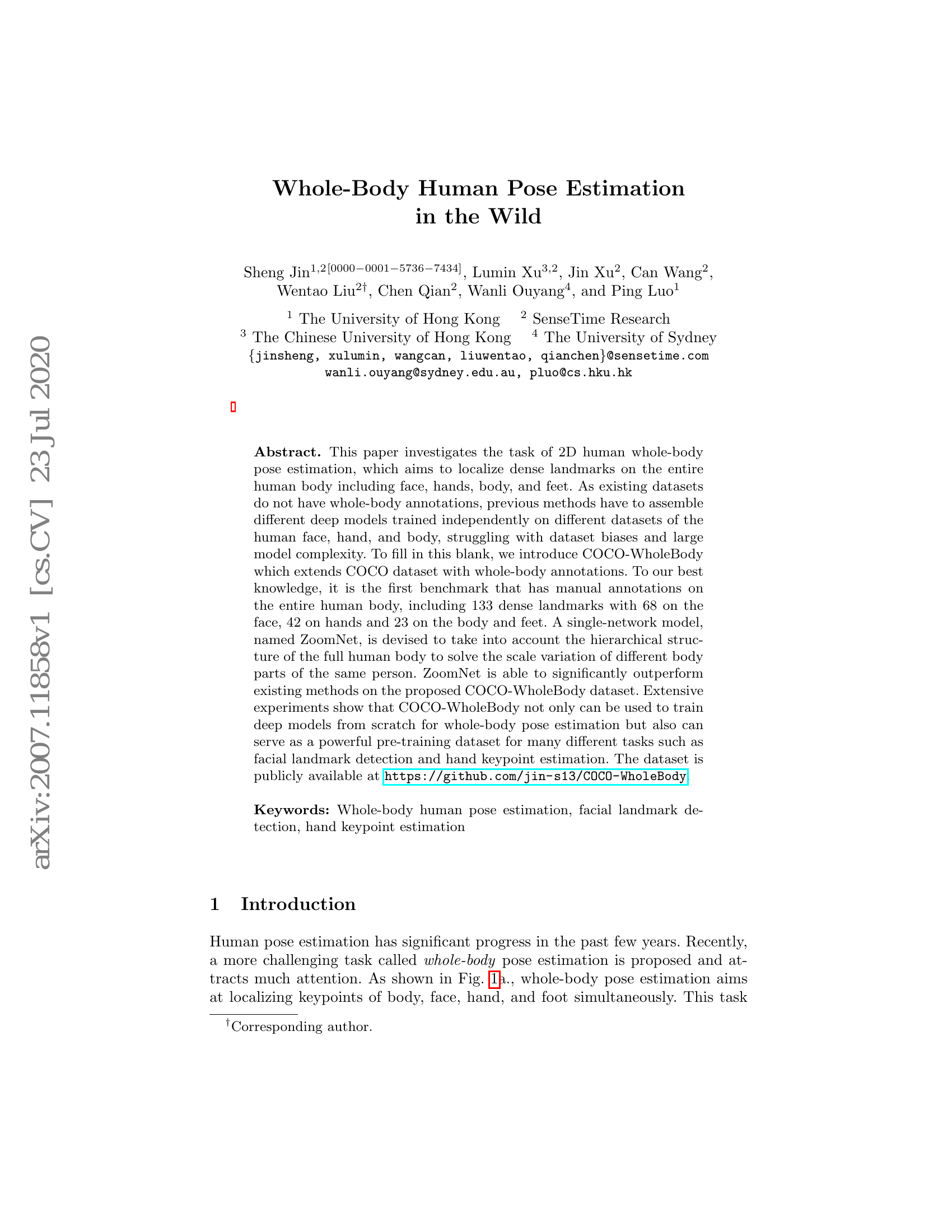 Estimation de la posture du corps entier chez l'humain dans des environnements naturels