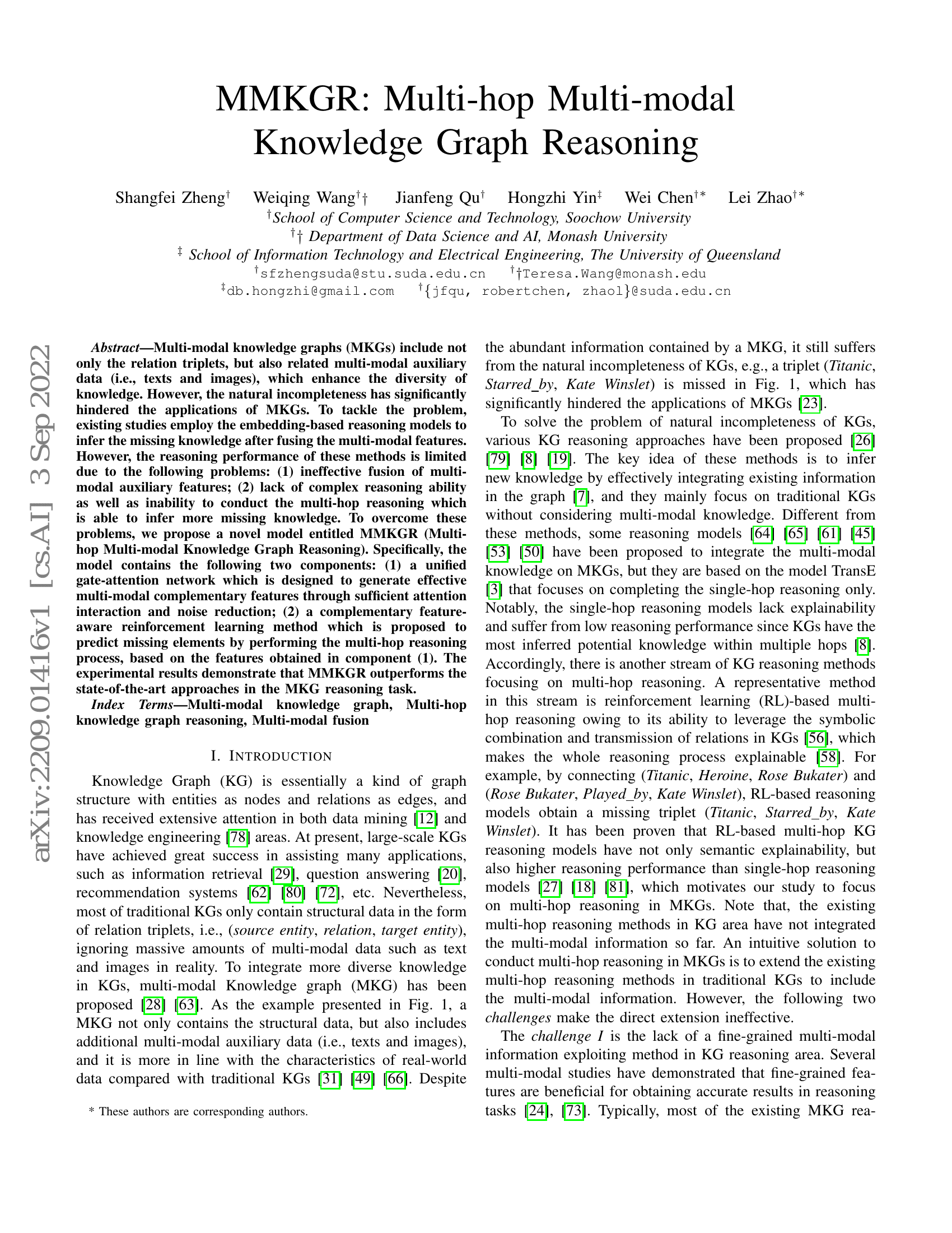 Multi-modal Contrastive Representation Learning for Entity Alignment