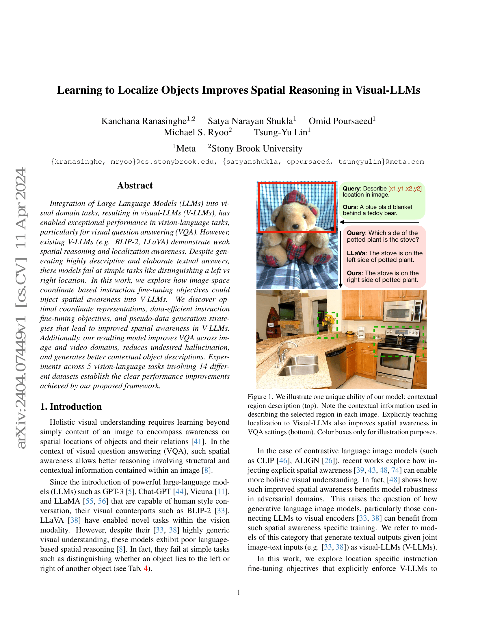 学习定位物体可提升视觉-LLM的空间推理能力