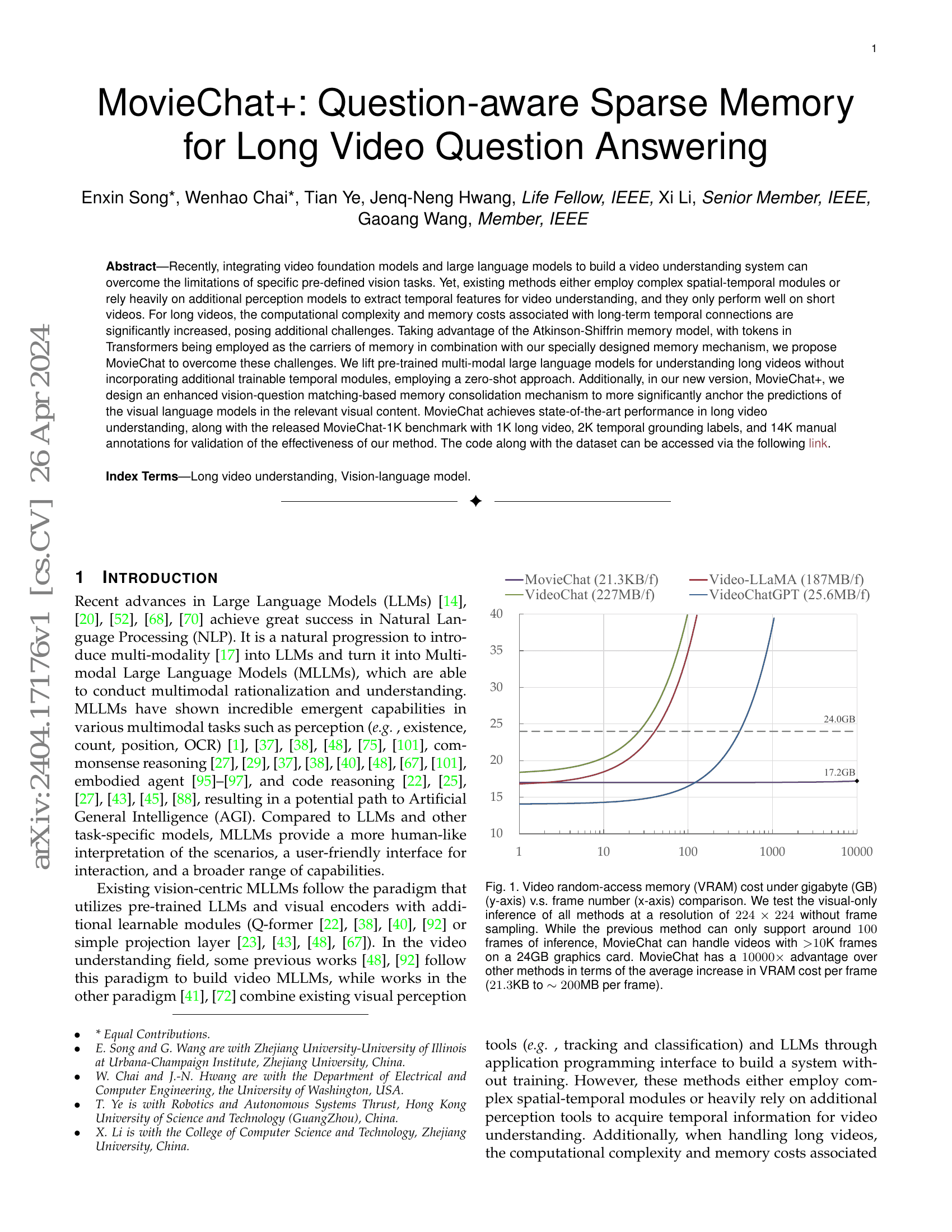 PLLaVA : 画像から動画へのパラメータフリーのLLaVA拡張による動画の密集キャプショニング