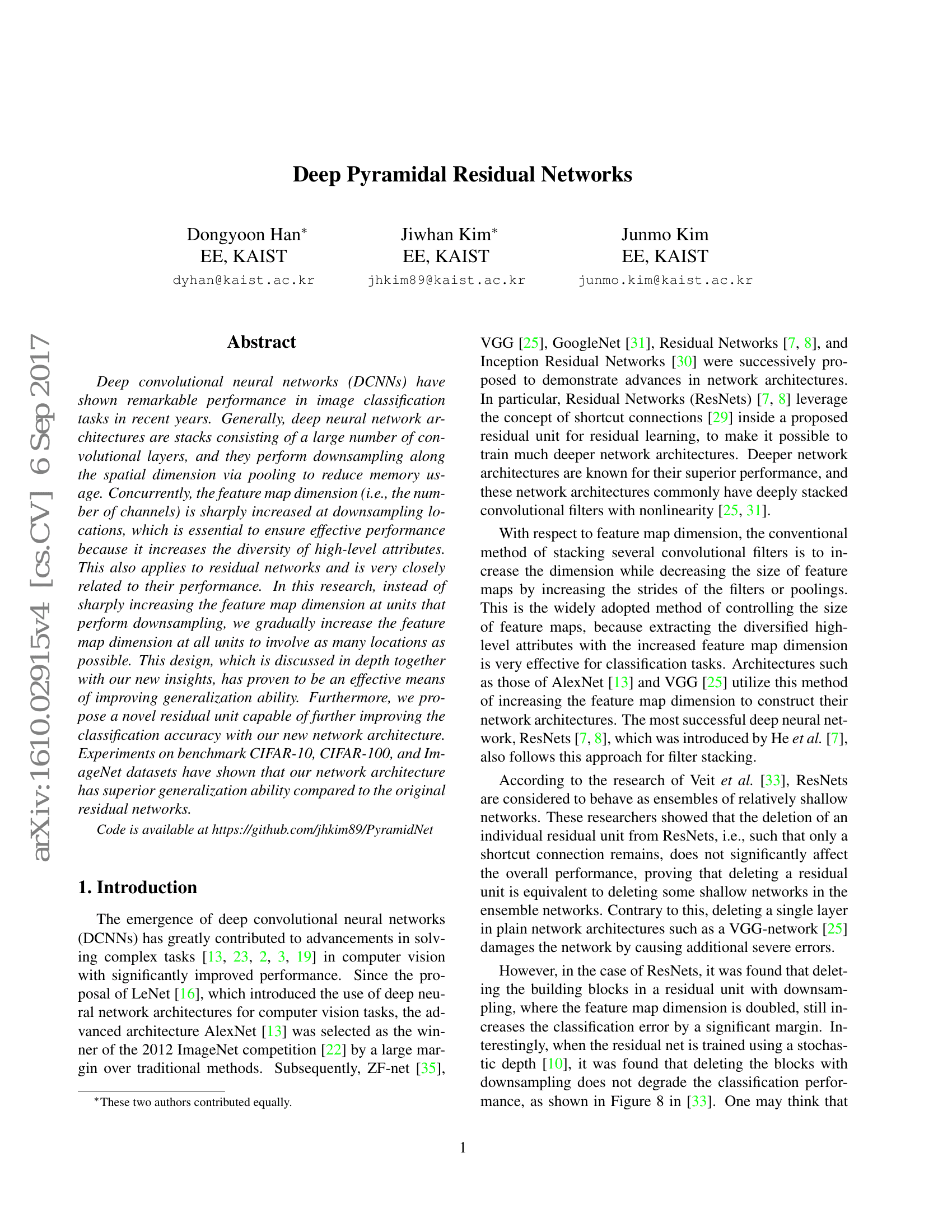 Réseaux de neurones convolutionnels pyramidaux profonds pour la catégorisation de texte