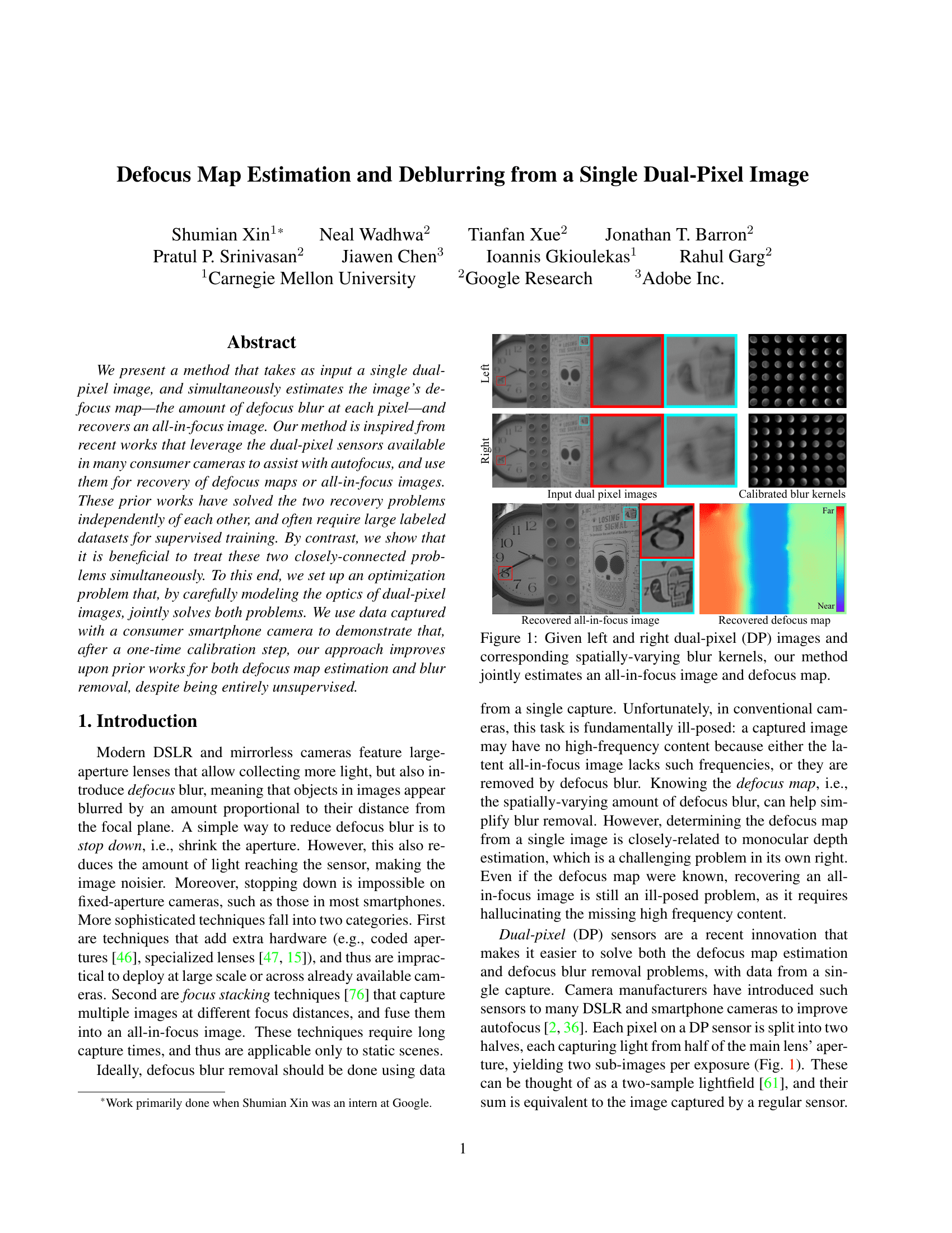 Defocus Blur Detection via Multi-Stream Bottom-Top-Bottom Fully Convolutional Network