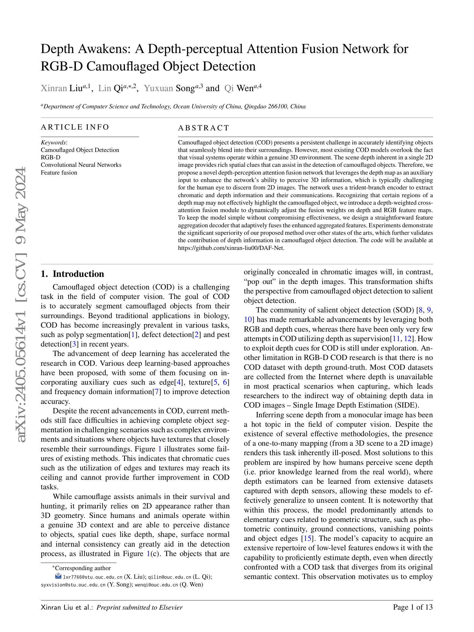 Depth-Attentional Features for Single-Image Rain Removal