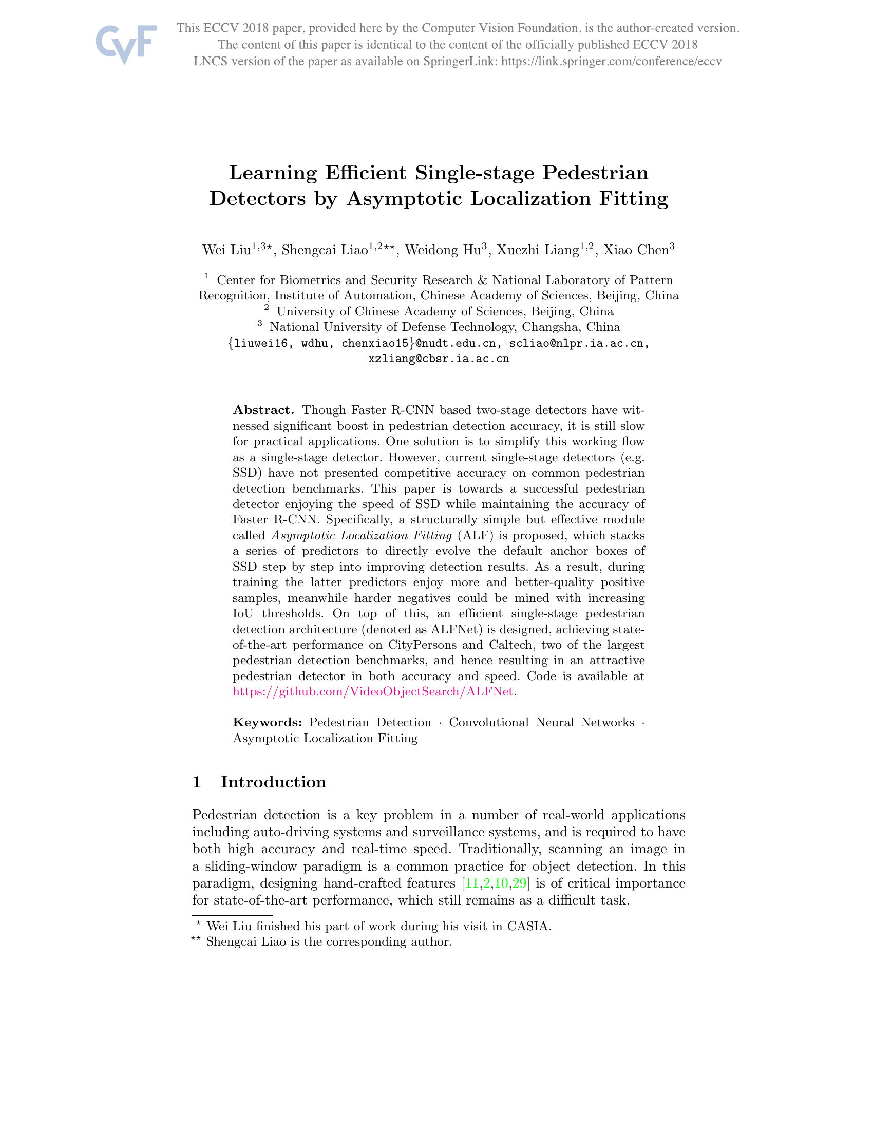Learning Efficient Single-stage Pedestrian Detectors by Asymptotic Localization Fitting