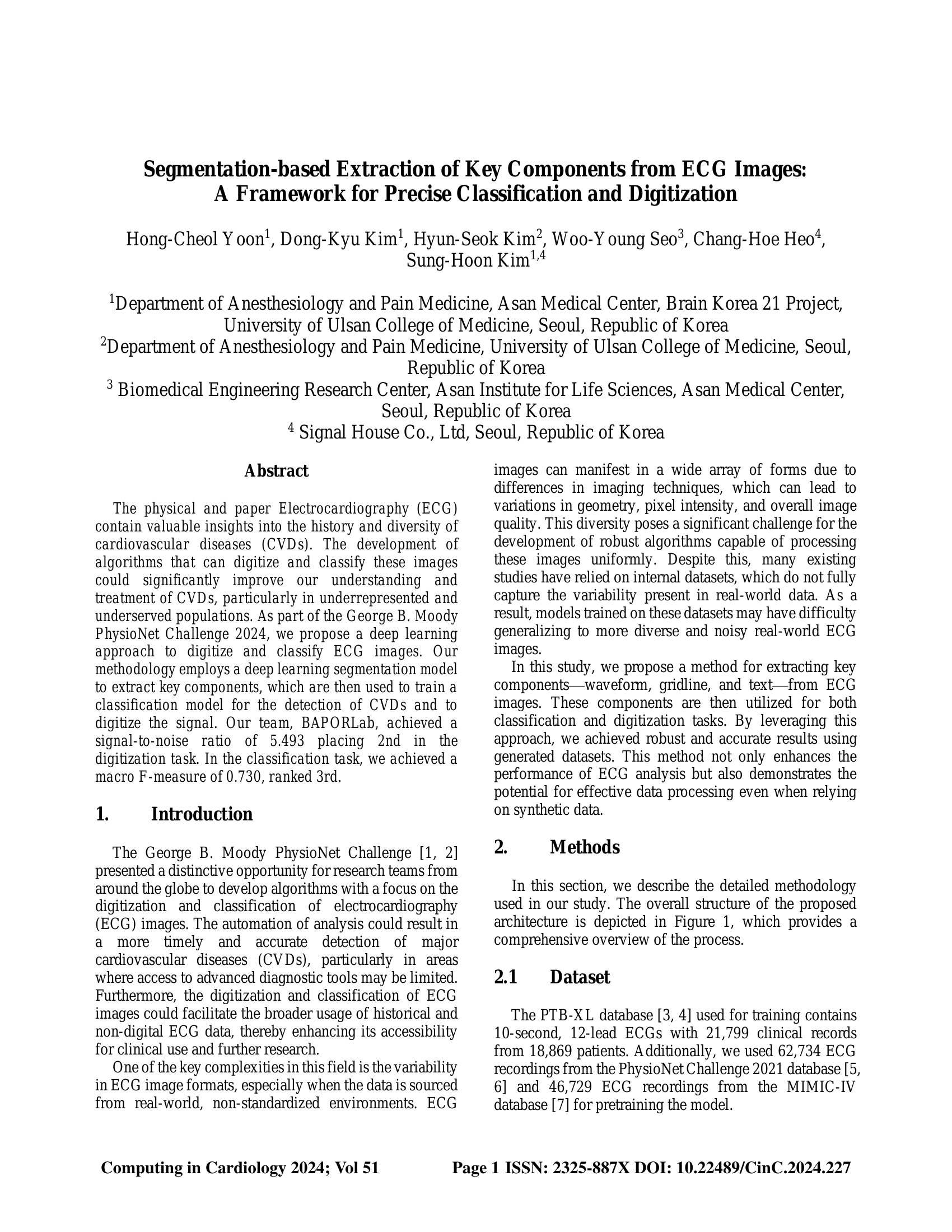 Segmentation-based Extraction of Key Components from ECG Images: A Framework for Precise Classification and Digitization
